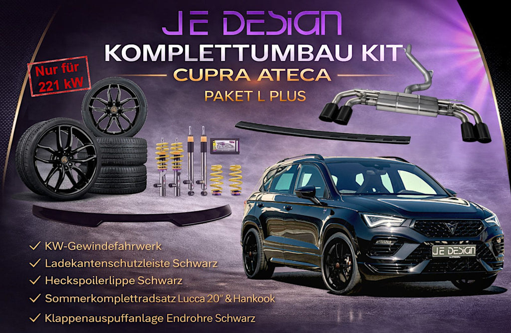 Kit de transformación JE DESIGN Black Edition L Plus Cupra Ateca 5FP 2.0 TSI 300 CV