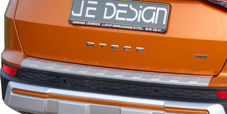 Protector del borde de carga JE DESIGN plata mate Seat / Cupra Ateca 5FP (adhesivo)