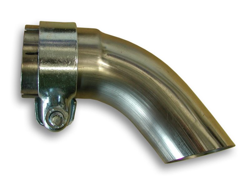 Salida de escape JE DESIGN de 50 mm acodada hacia abajo, con abrazadera, Seat Ibiza 6J