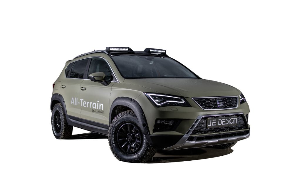 Kit de elevación JE DESIGN Seat Ateca 5FP con anillos separadores, unos 25 mm