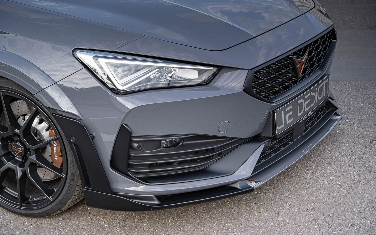 Spoiler delantero JE DESIGN «RS» de 3 piezas con parte central regulable Cupra Leon KL y ST