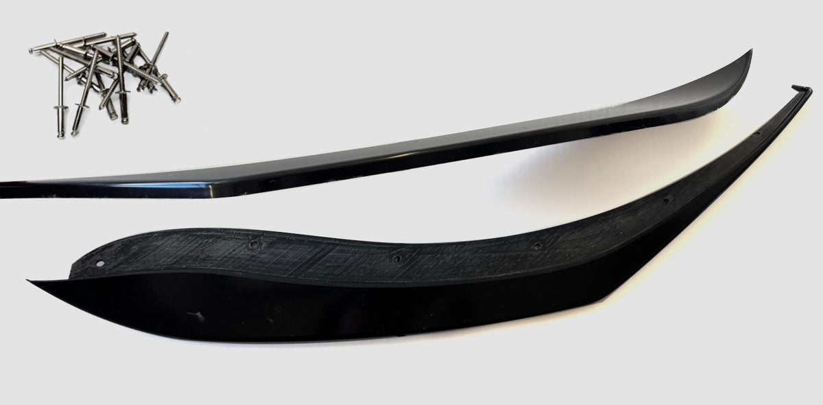 Spoiler delantero JE DESIGN de 2 piezas negro brillo Cupra Leon KL y ST restyling