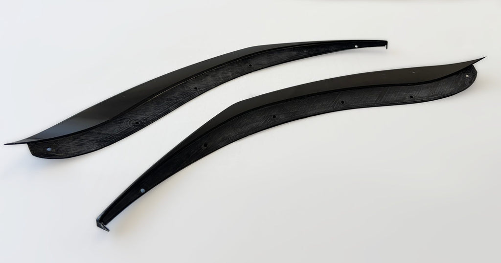 Spoiler delantero JE DESIGN de 2 piezas negro brillo Cupra Leon KL y ST restyling