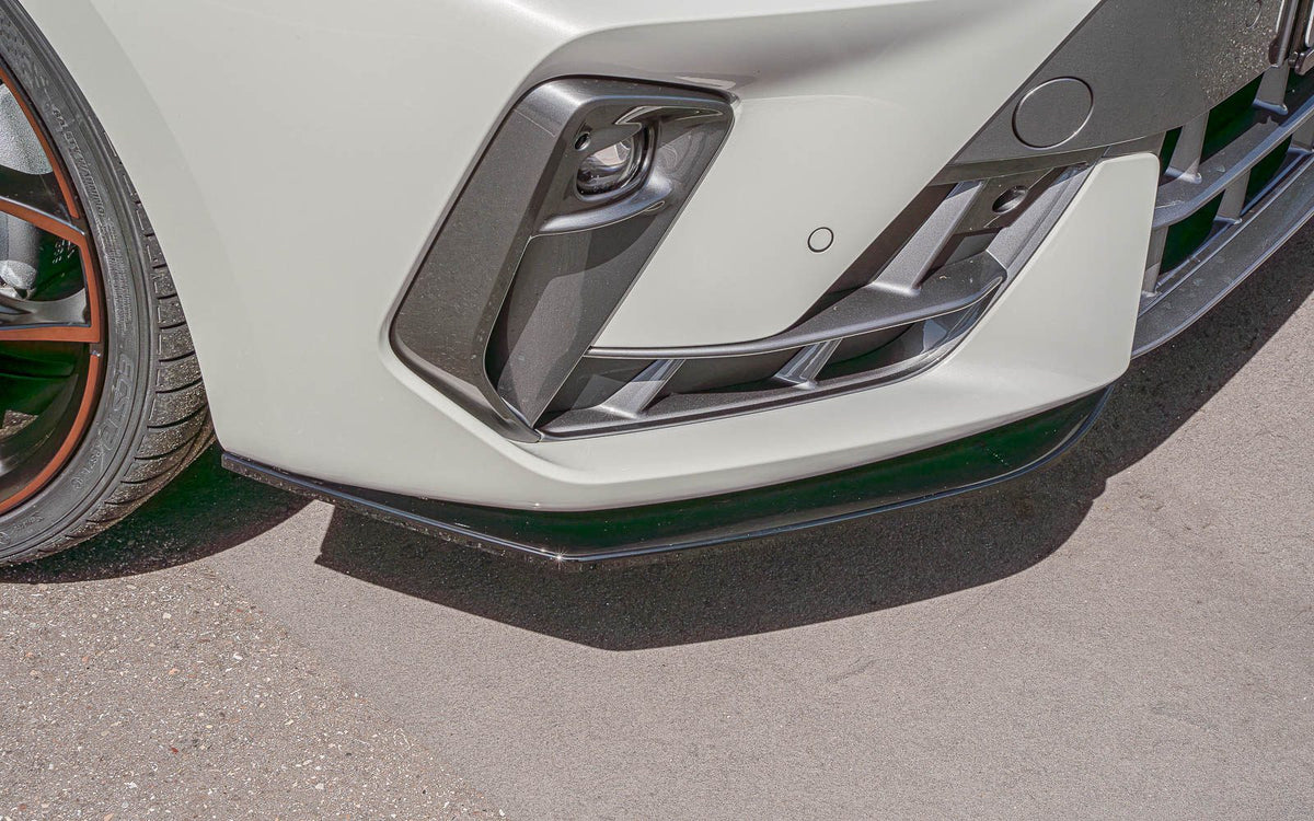 Spoiler delantero JE DESIGN de 2 piezas negro brillo Cupra Leon KL y ST restyling