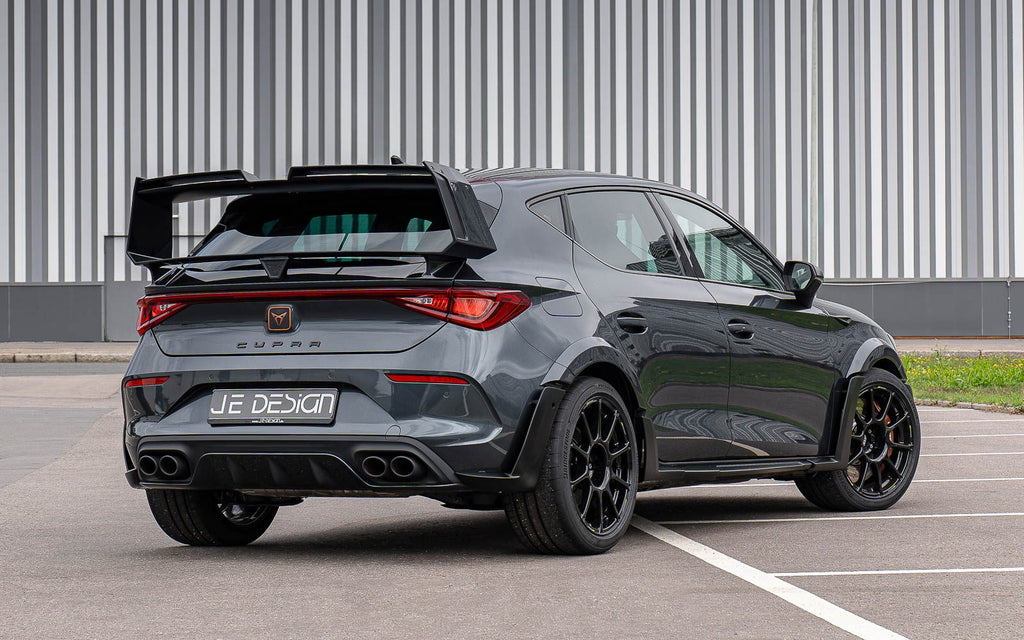 Alerón JE DESIGN con soporte de cuello de cisne CUPRA / SEAT Leon KL 5 puertas (anterior al restyling)