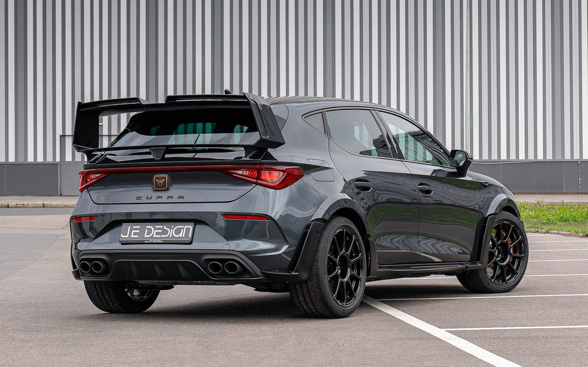 Alerón JE DESIGN con soporte de cuello de cisne CUPRA / SEAT Leon KL 5 puertas (anterior al restyling)