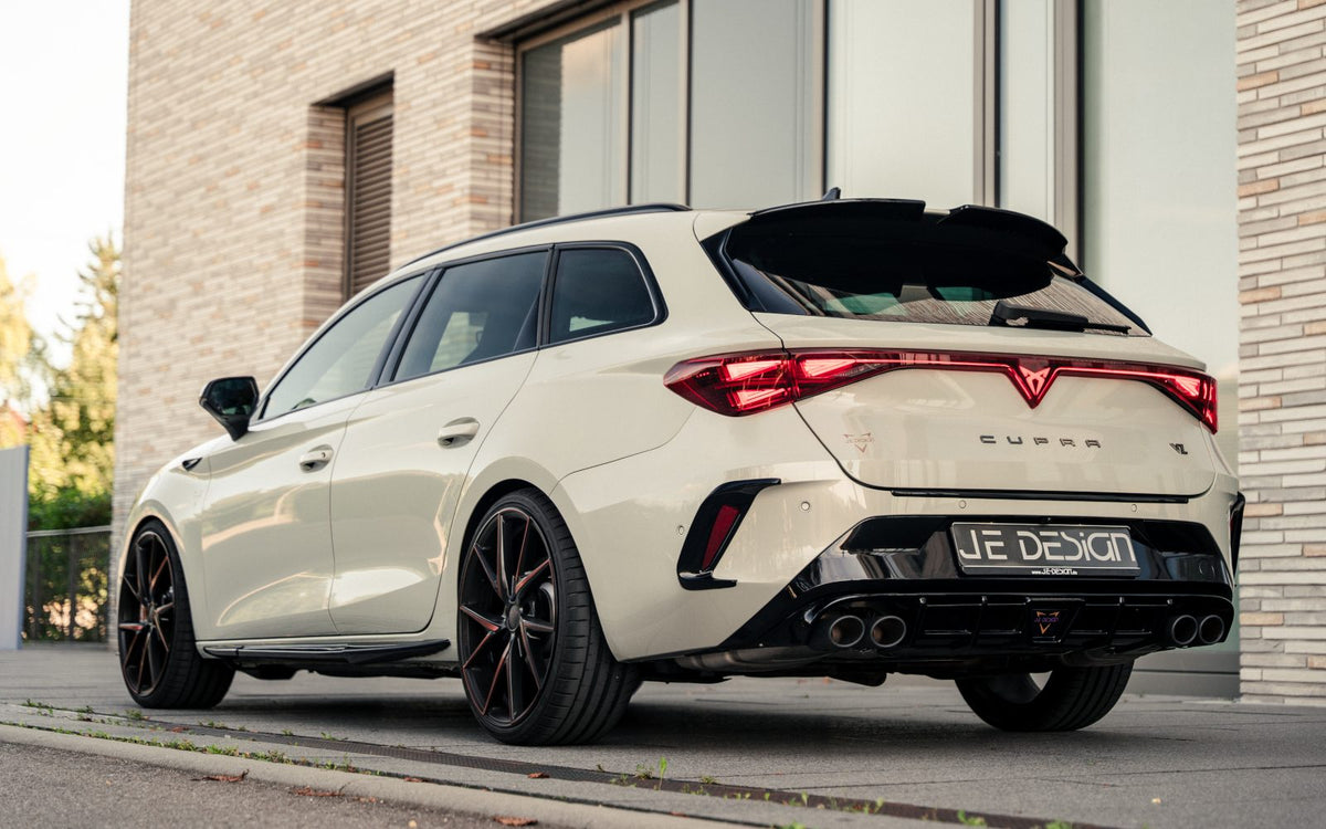 Difusor JE DESIGN negro brillo Cupra Leon KL ST (incluido híbrido enchufable)