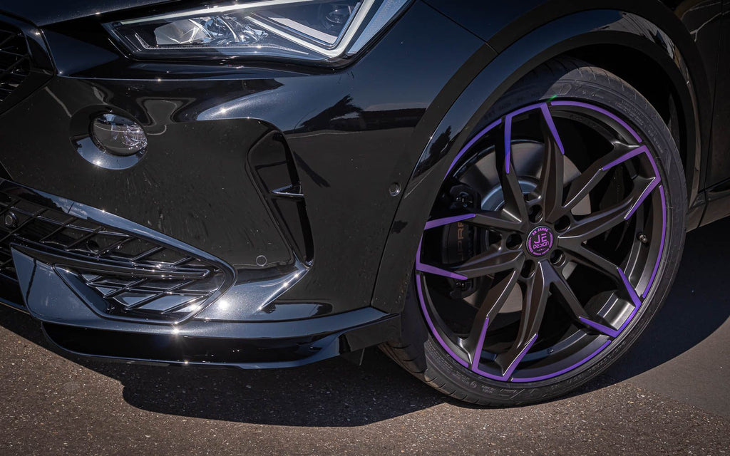 Spoiler delantero JE DESIGN de 2 piezas negro brillo Cupra Formentor KM (no restyling)