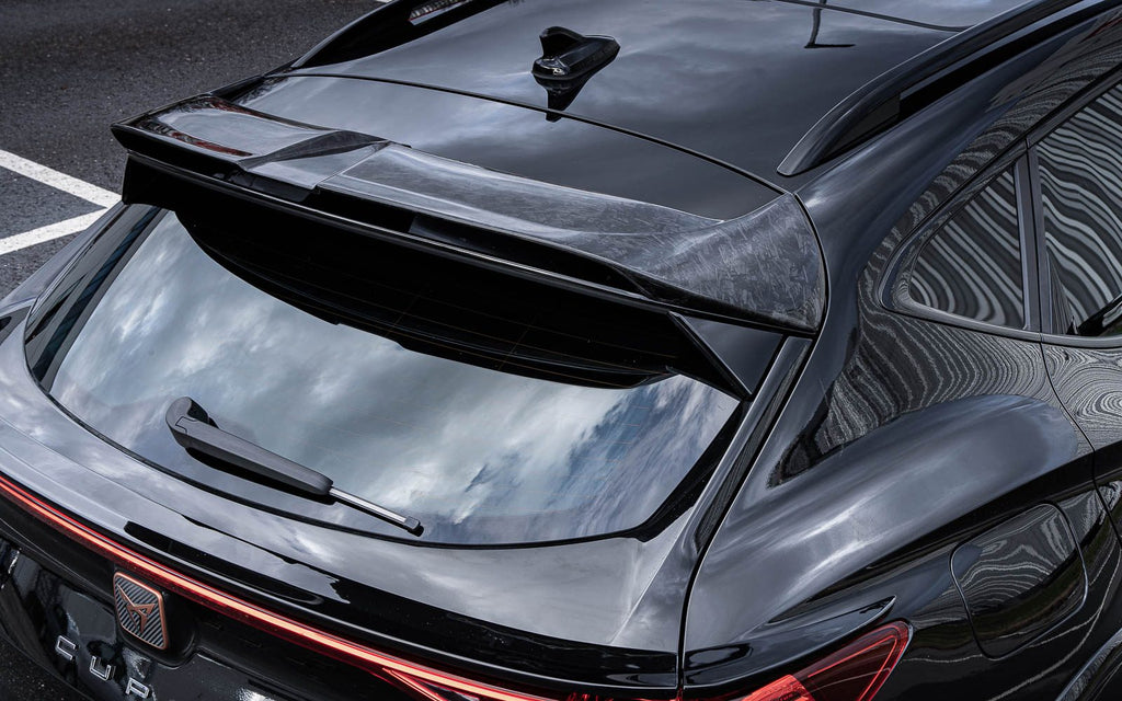 Alerón superior JE DESIGN con canal de aire central, carbono forjado, Cupra Formentor KM (incluido restyling 2025)