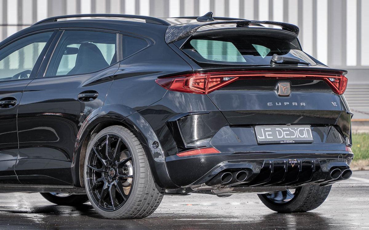 Alerón superior JE DESIGN con canal de aire central, carbono forjado, Cupra Formentor KM (incluido restyling 2025)