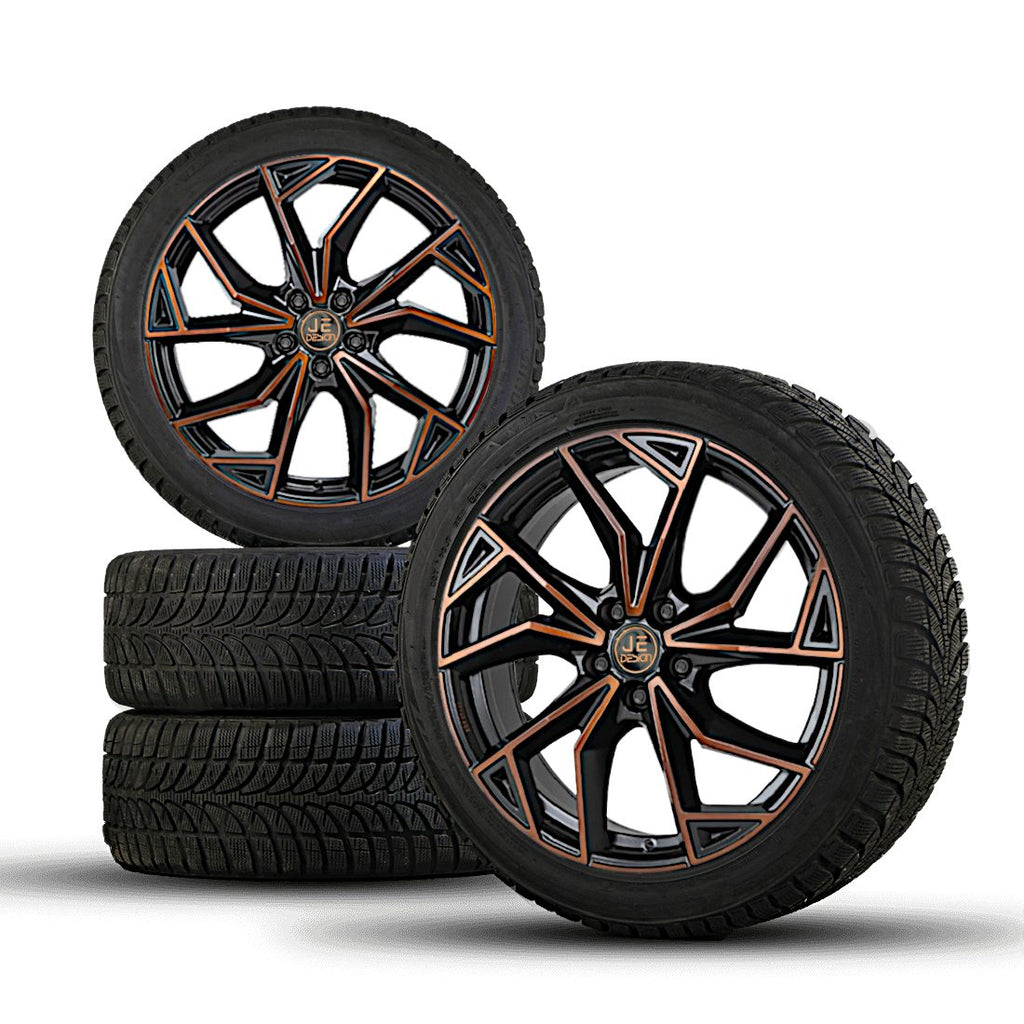 Juego de 4 ruedas completas de verano JE DESIGN Rubi Copper-R con muelles de rebaje, Cupra Tavascan 2WD