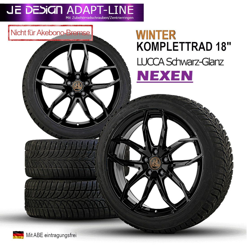 Juego de 4 ruedas completas de invierno JE DESIGN Lucca 18" negro con Nexen, Cupra Formentor KM (no VZ5)