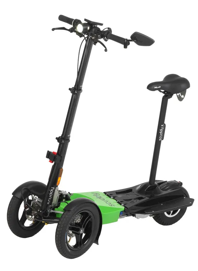 Scuddy Sport Maxx – Patinete eléctrico de 3 ruedas inclinable (carving) con asiento